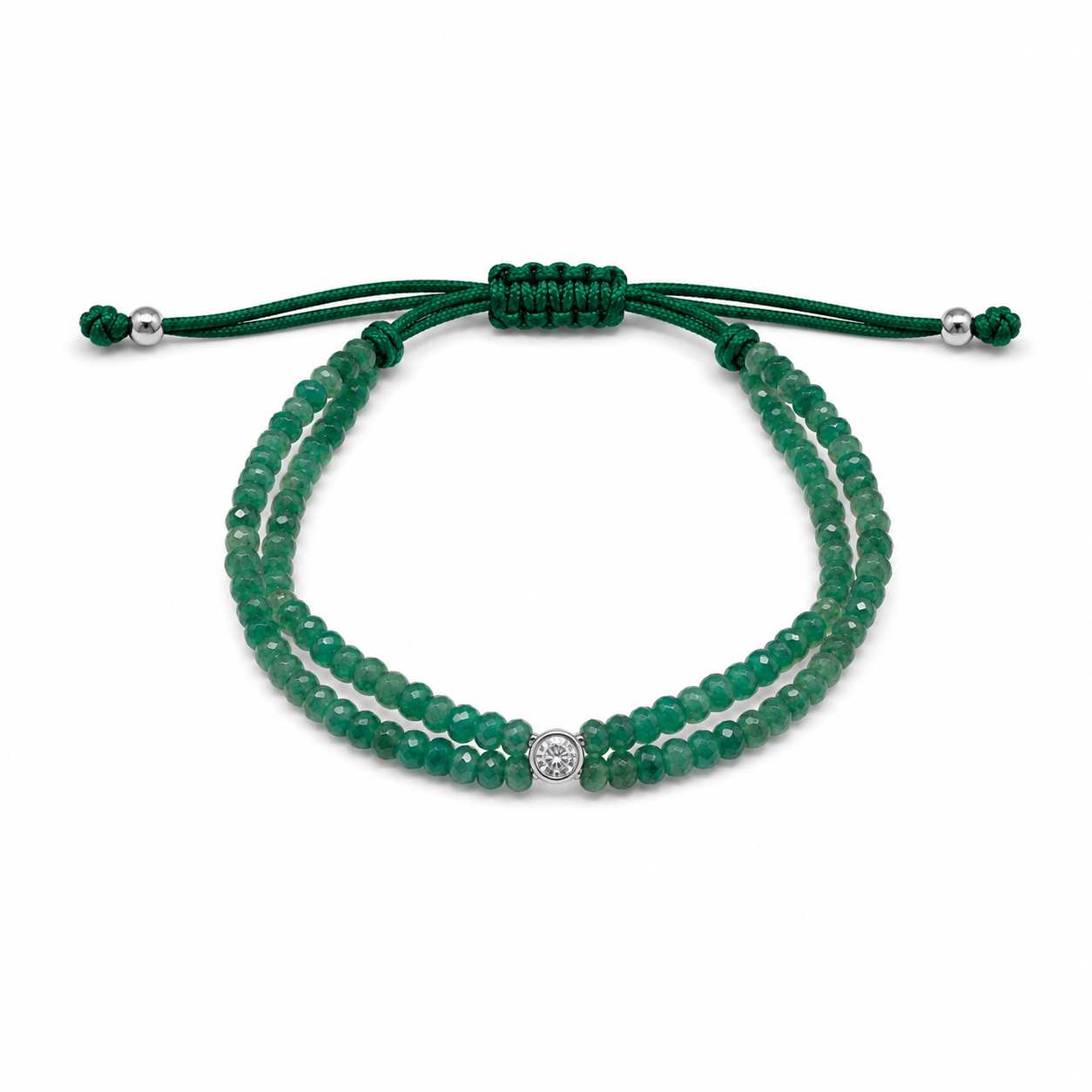 Diamond in Emeralds Bracelet