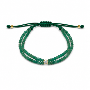 Diamond in Emeralds Bracelet