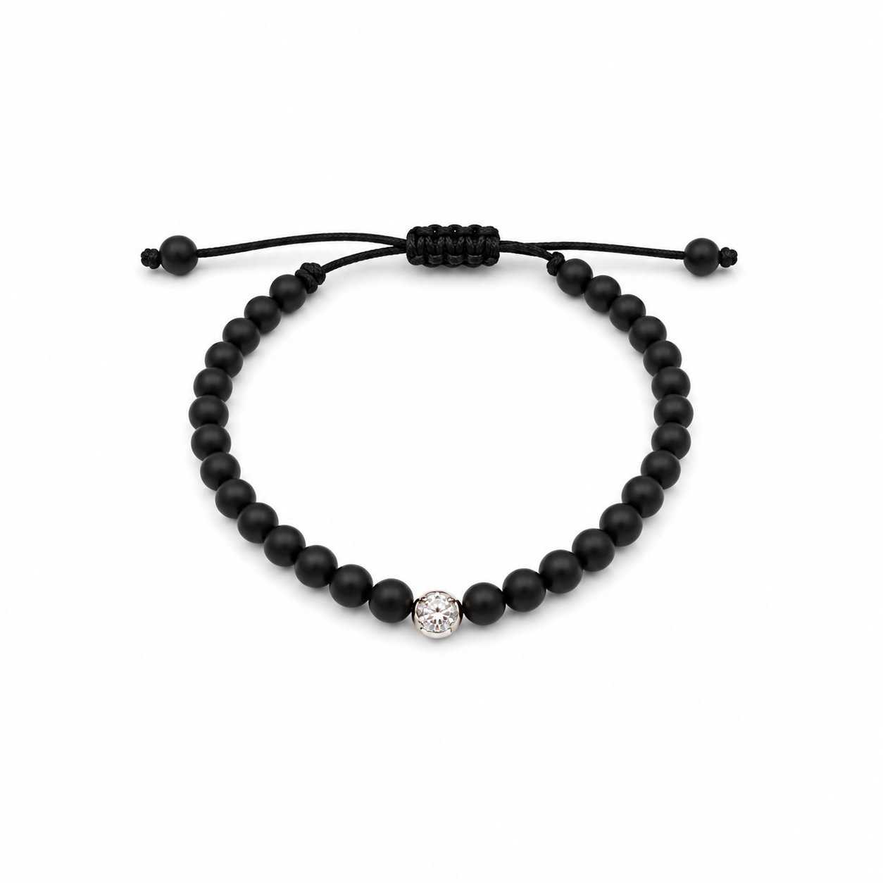 Diamond in Onyx Bracelet