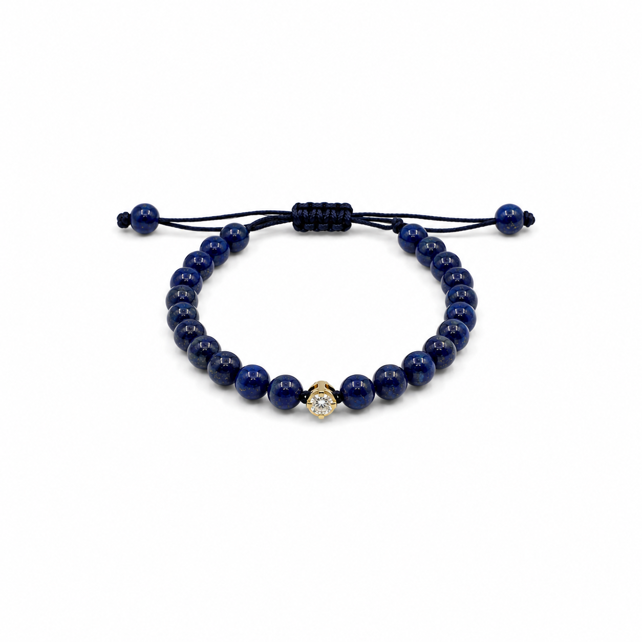 Diamond in Lapis Bracelet