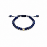 Diamond in Lapis Bracelet