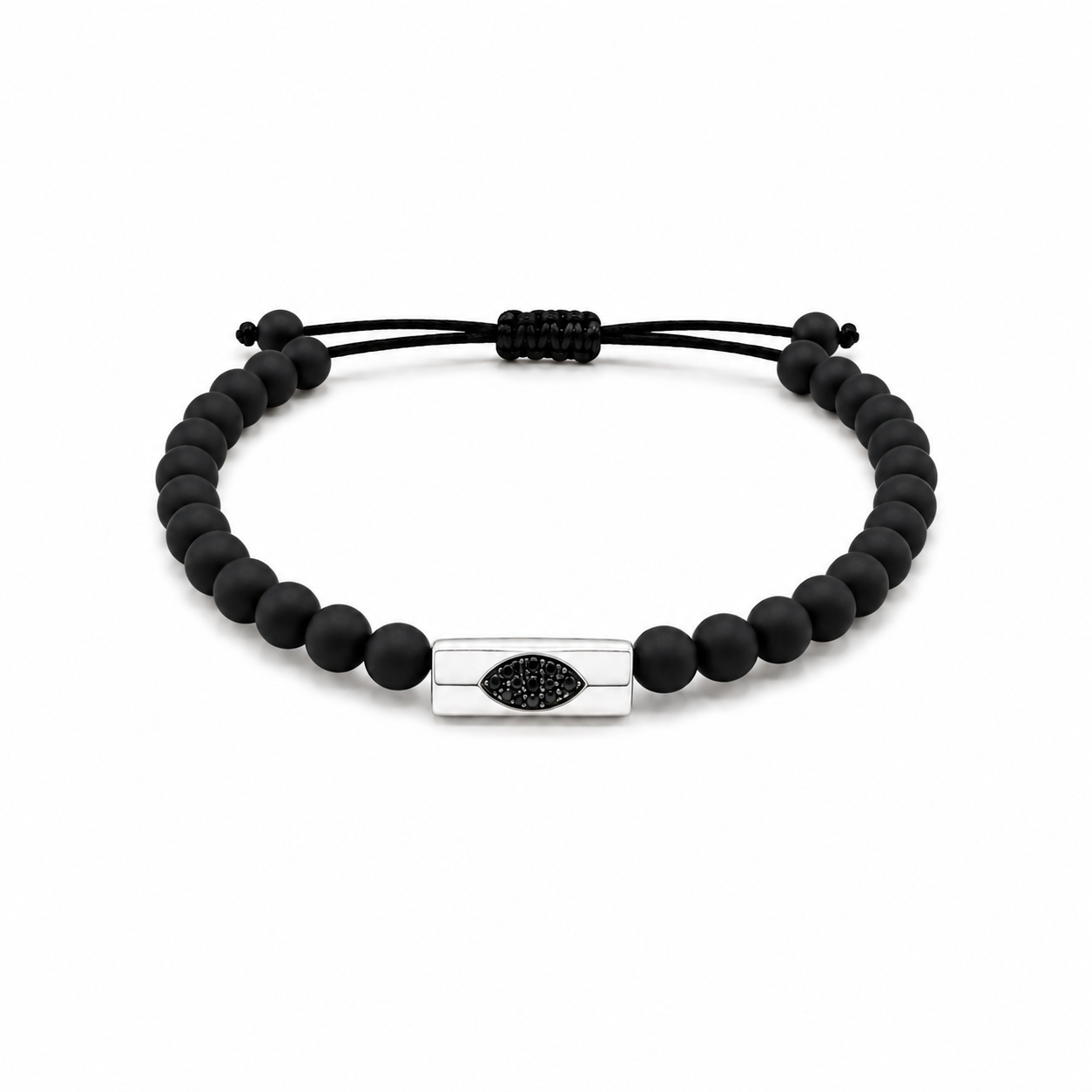 Onyx Bead Eye Bracelet