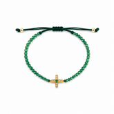 Emerald Point Cross Bracelet