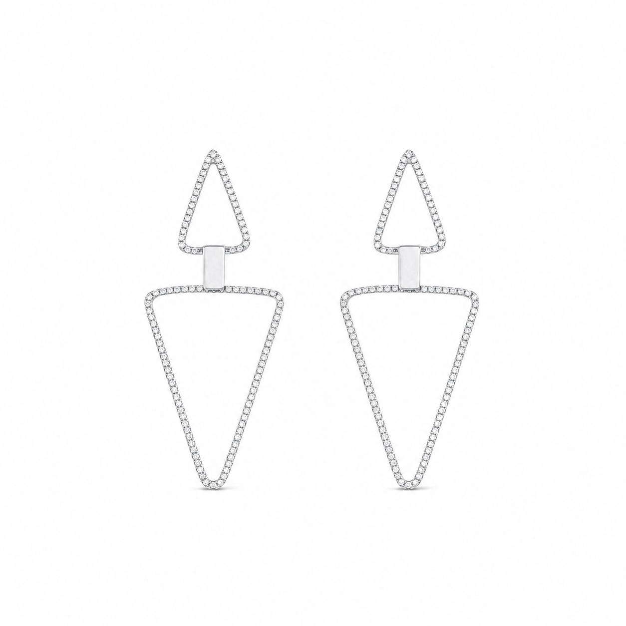 Triangles Diamond Earring
