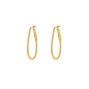 Diamond Hoop earrings. Hoop earrings. Gold hoop earrings. Gold and Diamond hoop earrings. Easy to wear hoops. Diamond hoops. Diamond earrings for gift. Χρυσοί κρίκοι. Διαμαντένιοι κρίκοι. Κρίκος με διαμάντια. Σκουλαρίκια κρίκοι. Σκουλαρίκι για δώρο. Fine jewelry. Anatol. Kifissia. Golden Hall. Athens.
