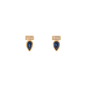 Sapphire Earring. Earrings. 18K gold earring. White Gold, yellow gold, rose gold. Perfect Gift. Earring gift. Fine jewelry. Anatol. Kifissia. Golden Hall. Σκουλαρίκι χρυσό. Σκουλαρίκι  με ζαφείρια. Σκουλαρίκι τρυπητό. Σκουλαρίκι με ζαφείρι. Σκουλαρίκι με διαμάντια. Athens. Κηφισιά. Σκουλαρίκι με μπριγιάν. 