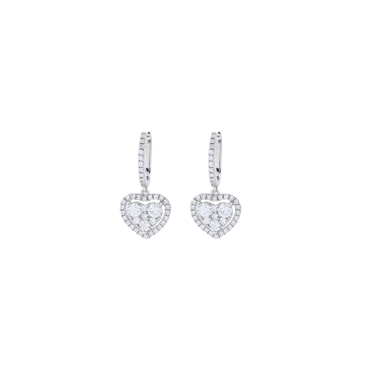 Hanging Hearts Earring