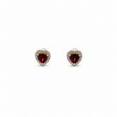 Tourmaline Heart Earrings