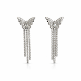 Diamond Trail Butterfly Earrings