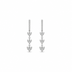Triple Hearts Diamond Earrings
