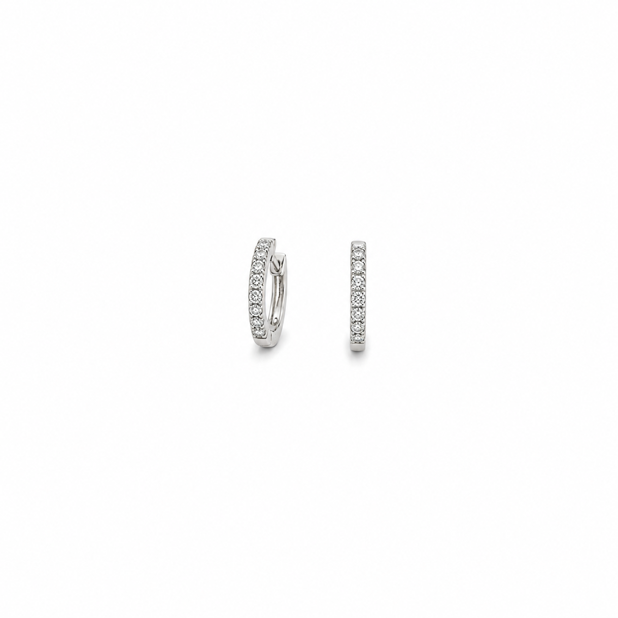 Diamond Hoop Earrings