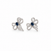 Sparkling Ribbon Bow Earrings