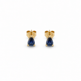 Small Pear Sapphire Earrings