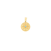 Light Blue Cross Point Pendant