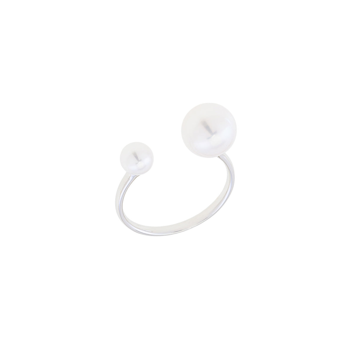 Open Face Pearl Ring