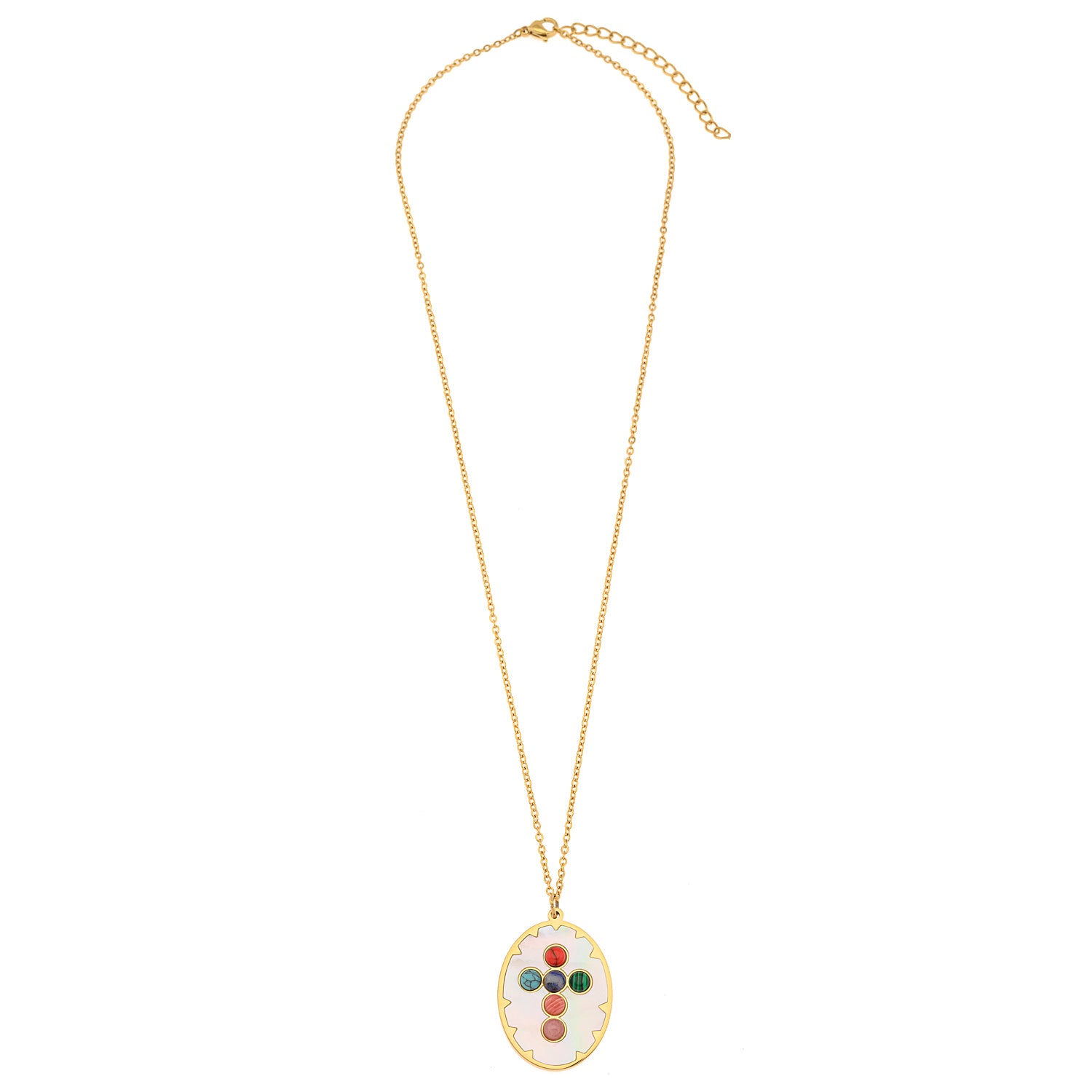 Colorful Stones Cross