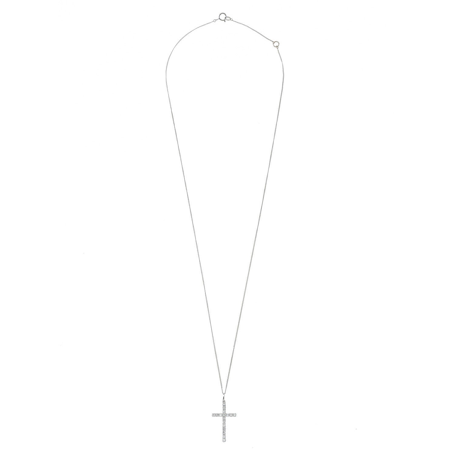 Diamond Cross. Gold and diamond cross. Cross for christening. Cross for baptism. Fine jewellery. Anatol jewellery. Χρυσά κοσμήματα. Κοσμήματα Κηφισιά. Σταυρός χρυσός. Σταυρός με διαμάντια. Βαφτιστικός σταυρός. Σταυρός για βάφτιση.  Σταυρός με μπριγιάν. 