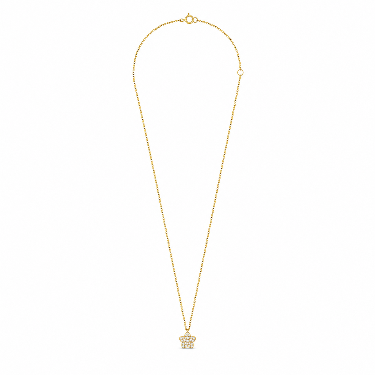 Flower Diamond Necklace