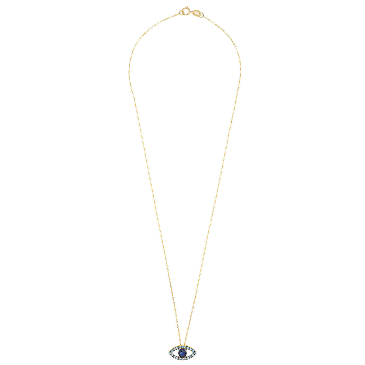 Aqua Eye Necklace