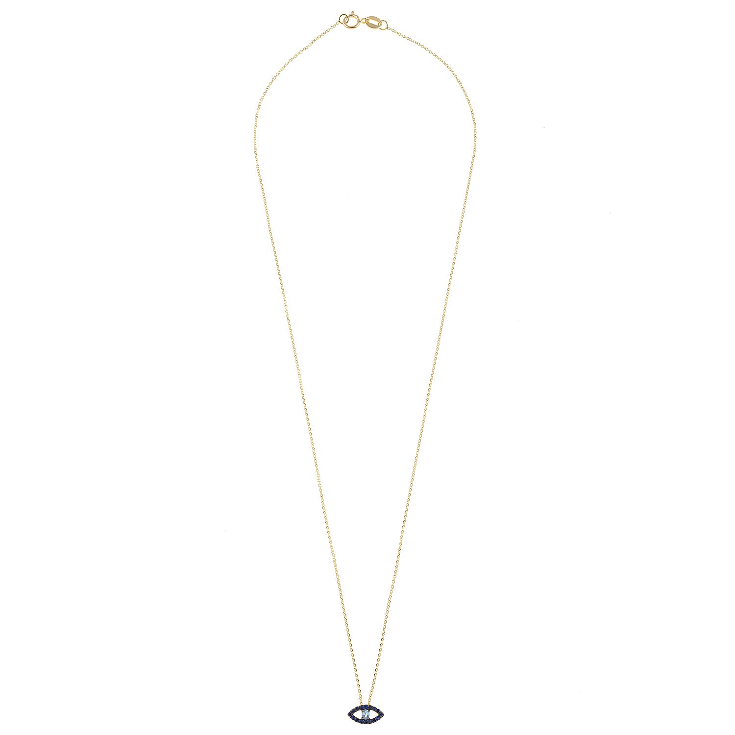 Blue Point Eye Necklace