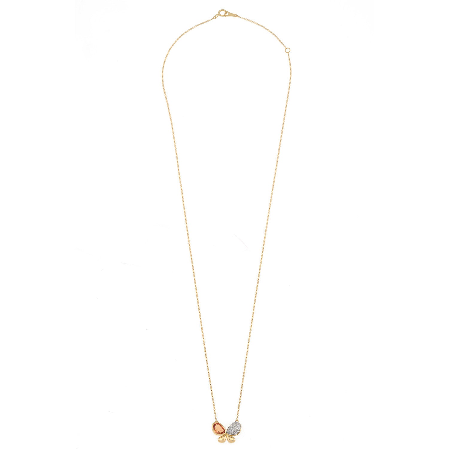 Symbol necklace. Heart, butterfly, round necklace. Gift necklace. Gold necklace. Diamond necklace. Precious stone necklace. Evil Eye necklace. Chain necklace. Easy to wear necklace. Anatol jewelry. Fine jewelry. Golden Hall