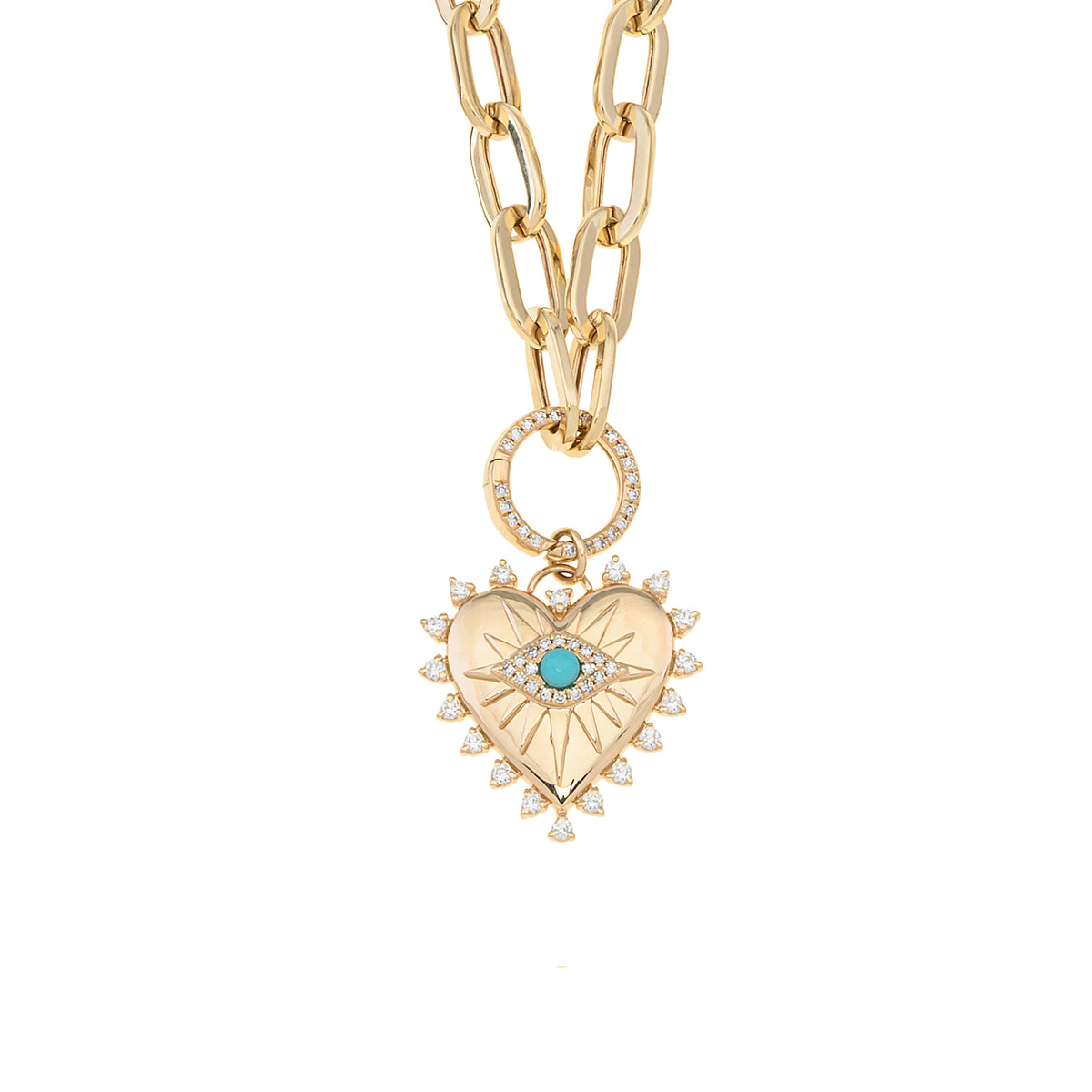 Golden Buzz Eye Necklace