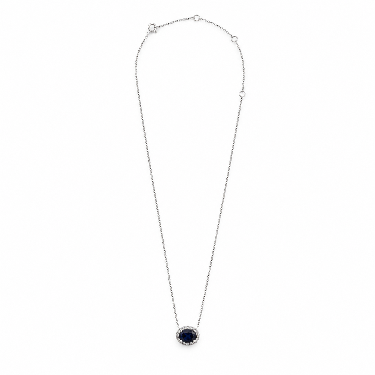 Oval Sapphire Necklace