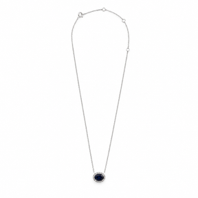 Oval Sapphire Necklace