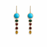 Rainbow Drops Earring