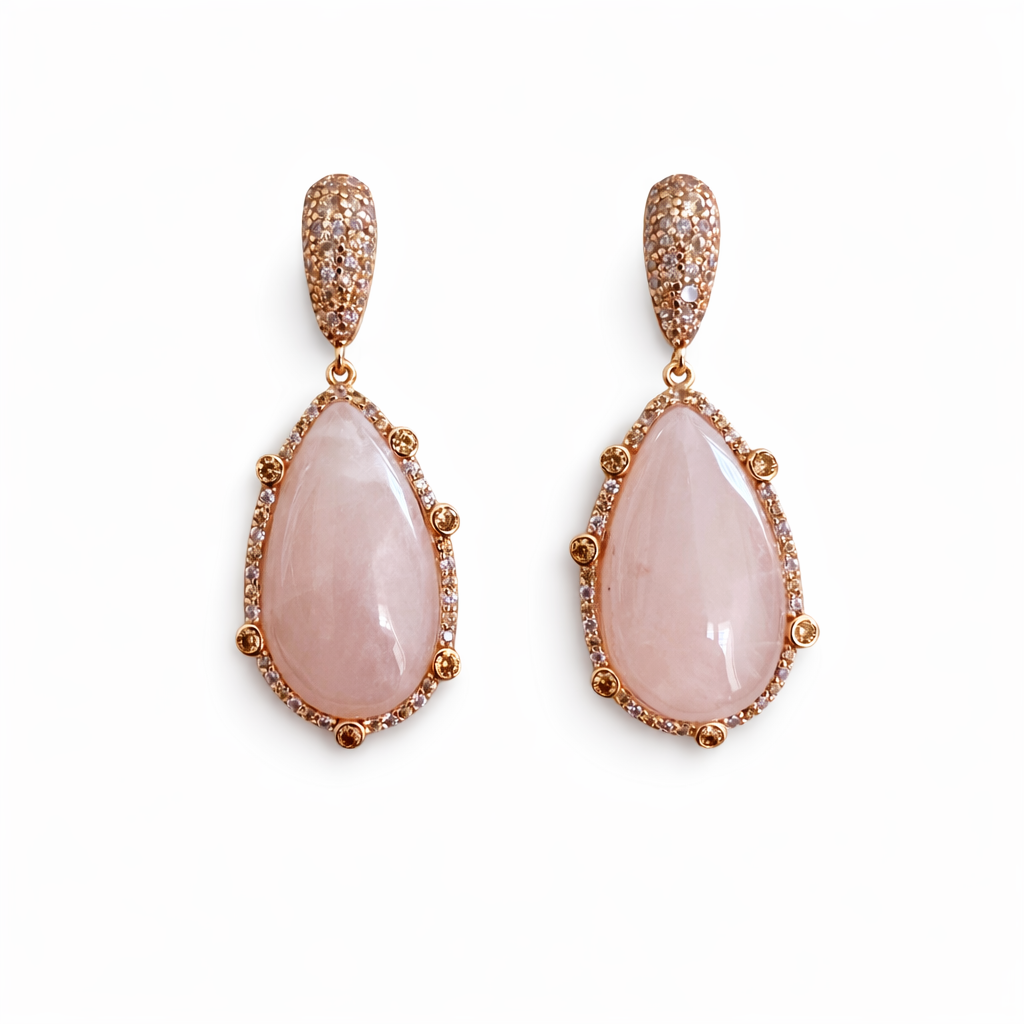 Pink Plum Earrings
