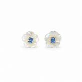 Blue Nectar Flower Earring