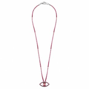 Pink Eye Necklace