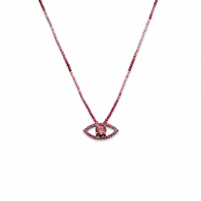 Pink Eye Necklace