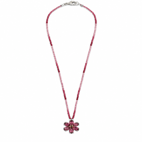 Pink Flower Necklace