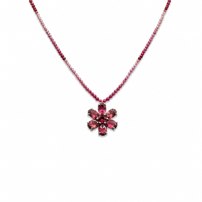 Pink Flower Necklace