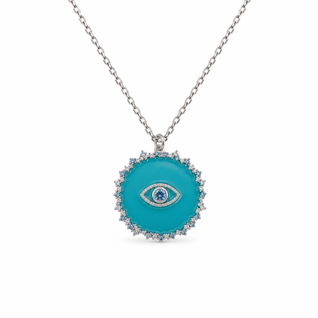 Summer Pool Eye Necklace