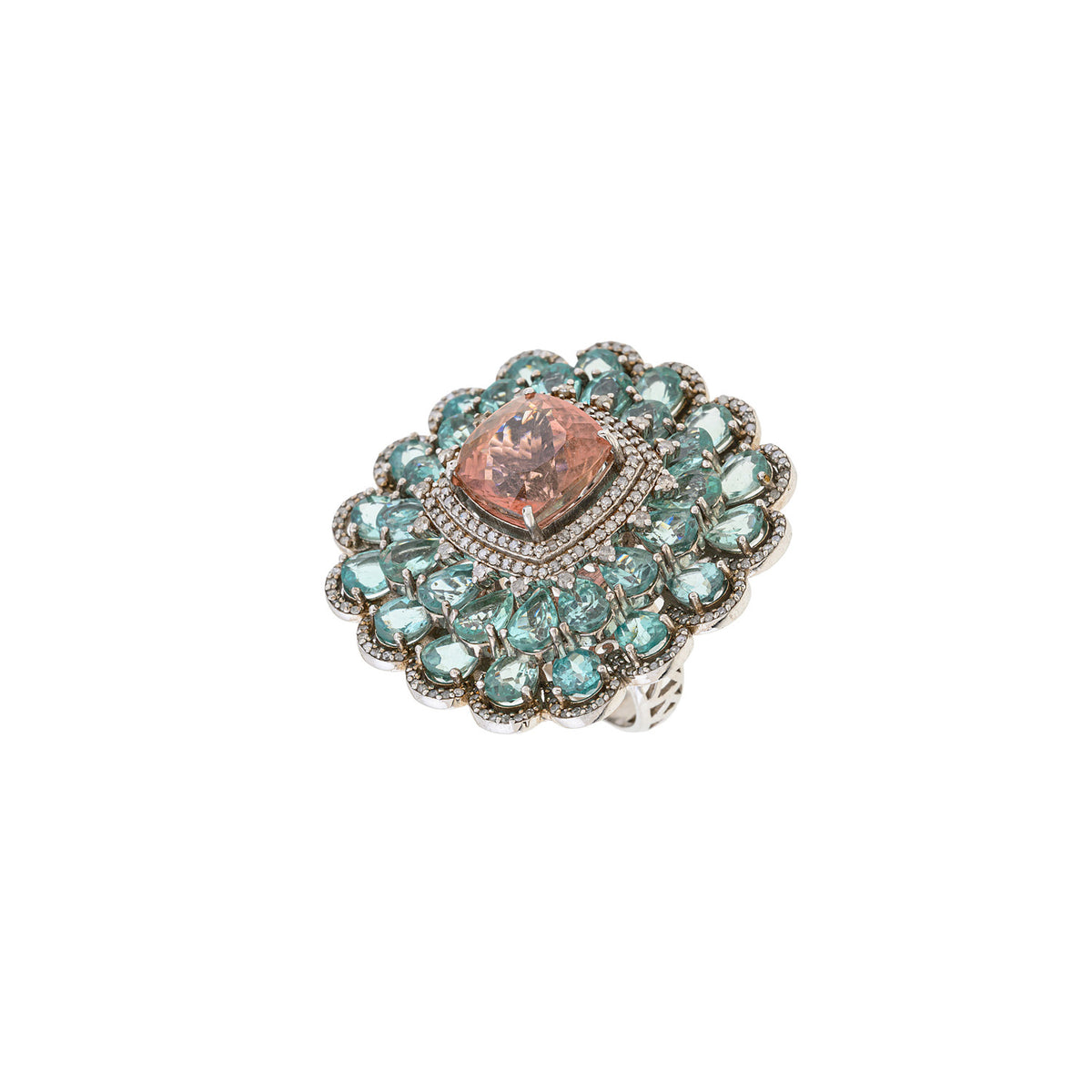 Tourmaline Bloom Ring