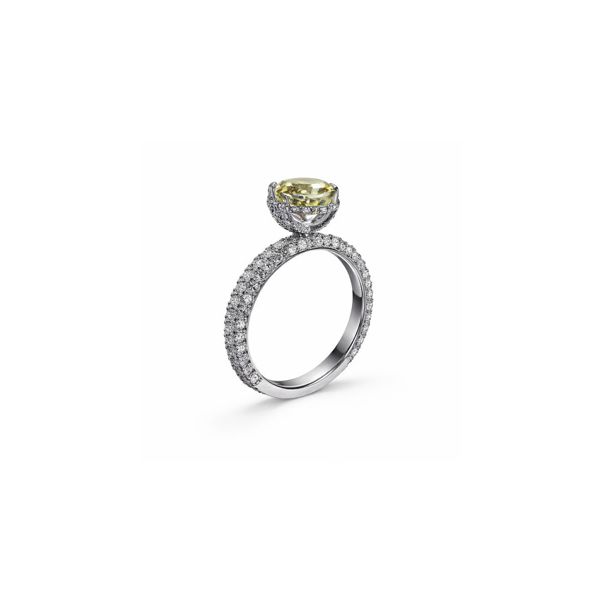 Yellow Scoop Ring
