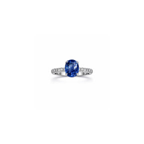 Blue Scoop Ring