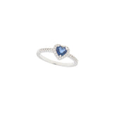 Sapphire Heart Ring