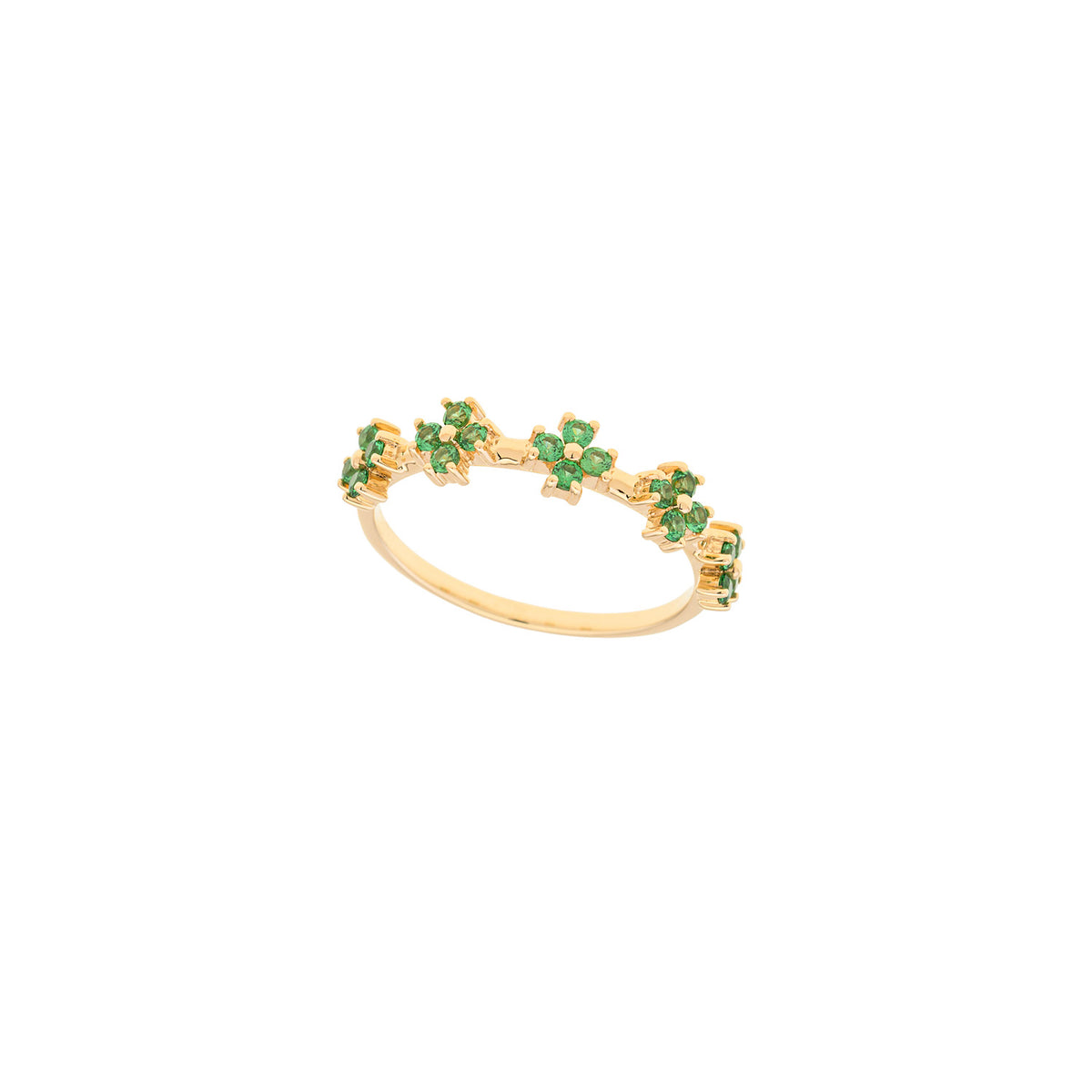 Green Crosses Ring
