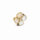 Luminous Mother Of Pearls Petals Ring
