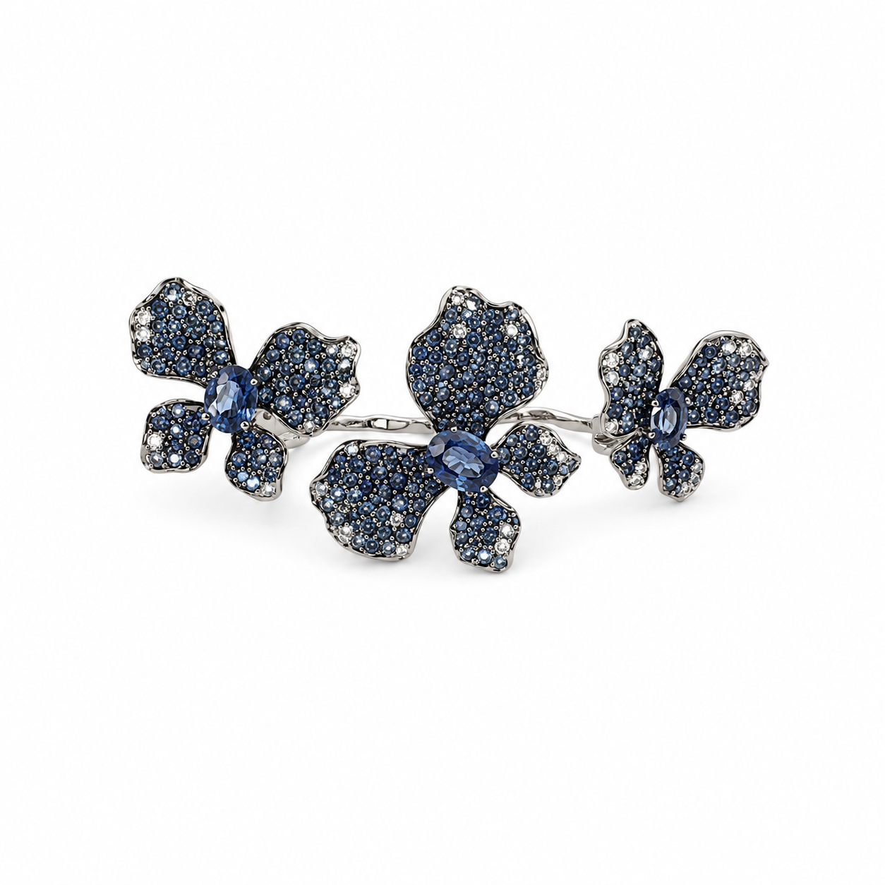 Blue Garden Butterflies Ring