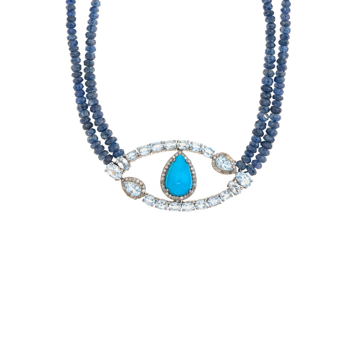 Summer Wave Eye Necklace