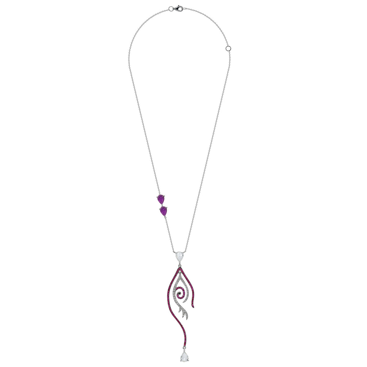 Evil Eye Necklace. Diamond Necklace. Blue Sapphires. Tear drop necklace. 18K Gold. Rose Gold, White Gold, Yellow Gold. Fine Jewelry. Gift. Κολιέ μάτι. Κολιέ για δώρο μάτι. Χρυσό κολιέ. Κολιέ με διαμάντια. Κολιέ με ζαφείρια. Μάτι φυλαχτό. Μάτι με διαμάντια. Στρογγυλό μάτι κολιέ.