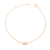 Diamond bracelet. Gold Bracelet. 18k gold bracelet. 14k gold bracelet. Rose Gold Bracelet. Yellow gold bracelet. White Gold Bracelet. Bracelets. Gift Bracelet. Perfect bracelet for present. Precious stone bracelet. Chain Bracelet. Bangle Bracelet. Anatol jewelry. Fine Jewelry. Diamond Crown bracelet. Evil eye bracelet.
