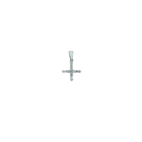 Diamond Cross. Gold and diamond cross. Cross for christening. Cross for baptism. Fine jewellery. Anatol jewellery. Χρυσά κοσμήματα. Κοσμήματα Κηφισιά. Σταυρός χρυσός. Σταυρός με διαμάντια. Βαφτιστικός σταυρός. Σταυρός για βάφτιση.  Σταυρός με μπριγιάν. 
