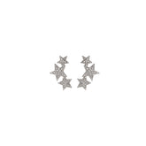 Diamond Star Stud Earrings