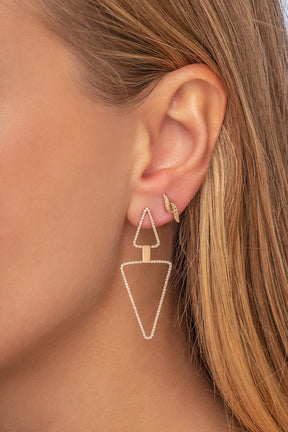 Triangles Diamond Earring