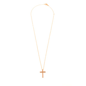 Gold and Diamond Cross Necklace